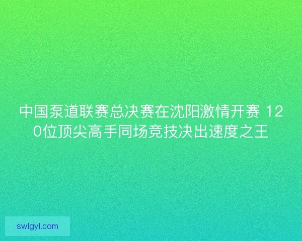 中国泵道联赛总决赛在沈阳激情开赛 120位顶尖高手同场竞技决出速度之王 中国泵道联赛总决赛在沈阳激情开赛 120位顶尖高手同场竞技决出速度之王